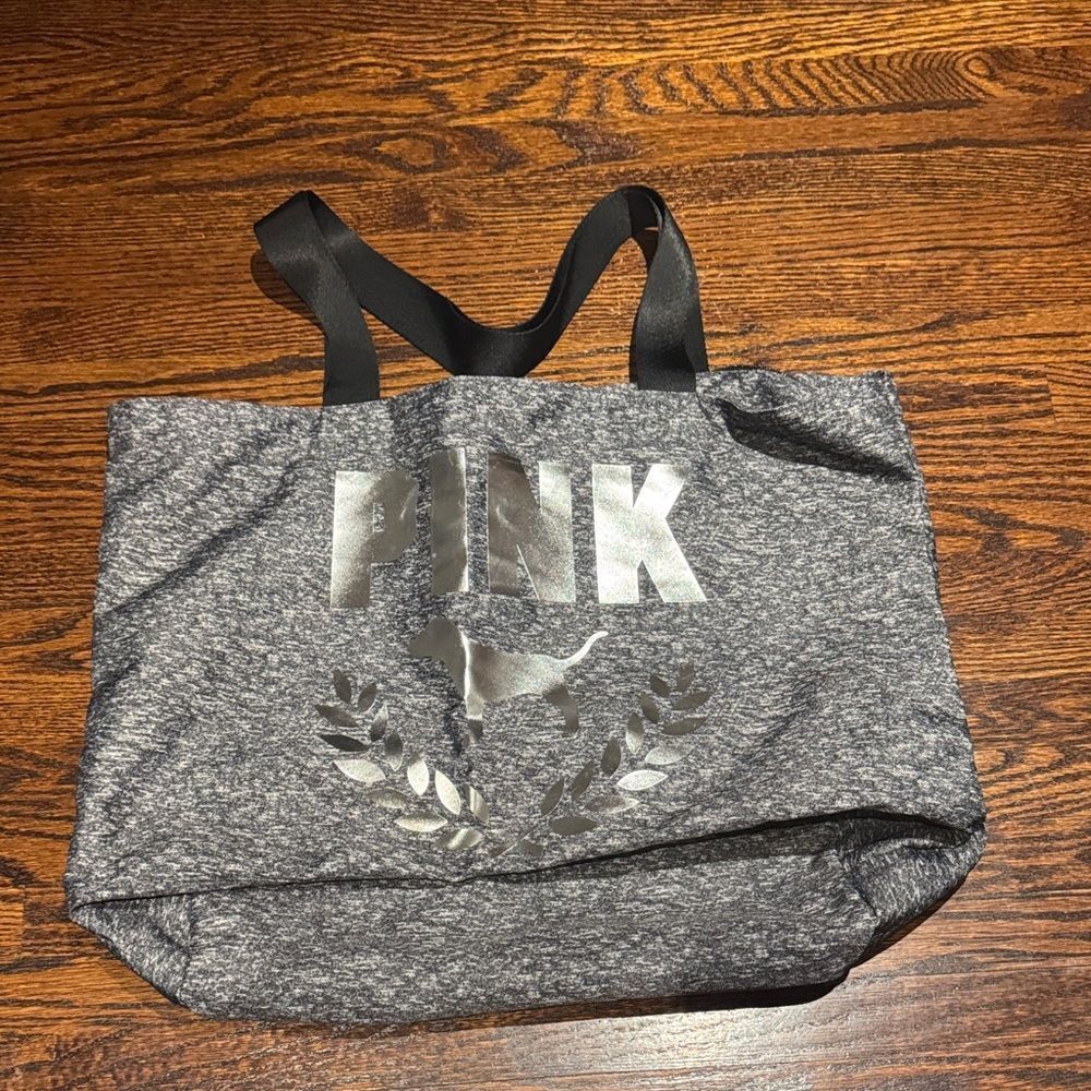 PINK Victoria's Secret Silver and Gray Tote